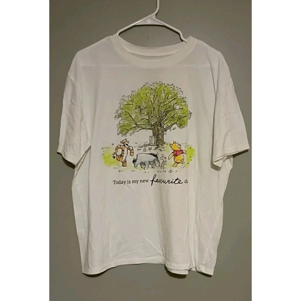 Winnie the Pooh & Friends Shirt XL 16-18‎ Favorite Day Good Day Double Sided
